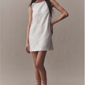 Sachin & Babi Addy Sleeveless Sequin Bow-Back Shift Mini Dress - NWT